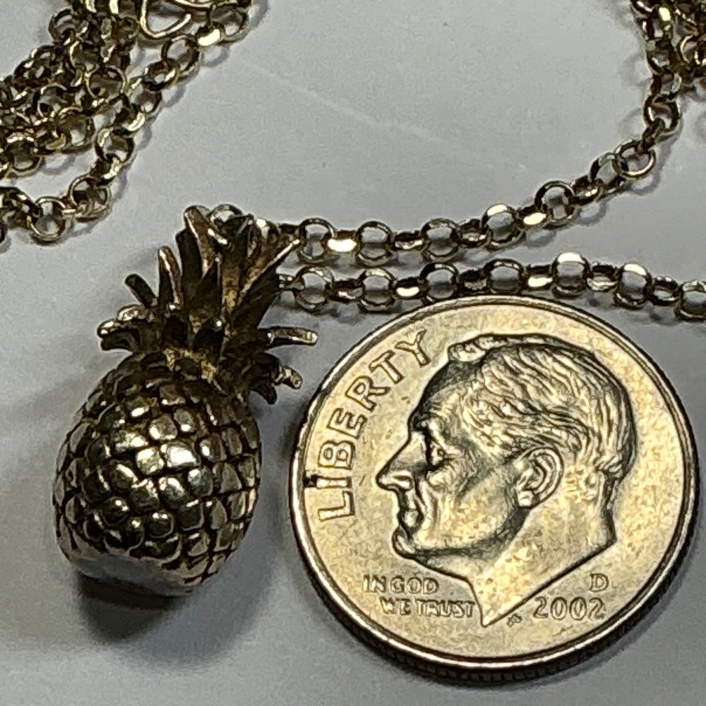 Dyadema Solid Pineapple Pendant W / Adjustable Ch… - image 5